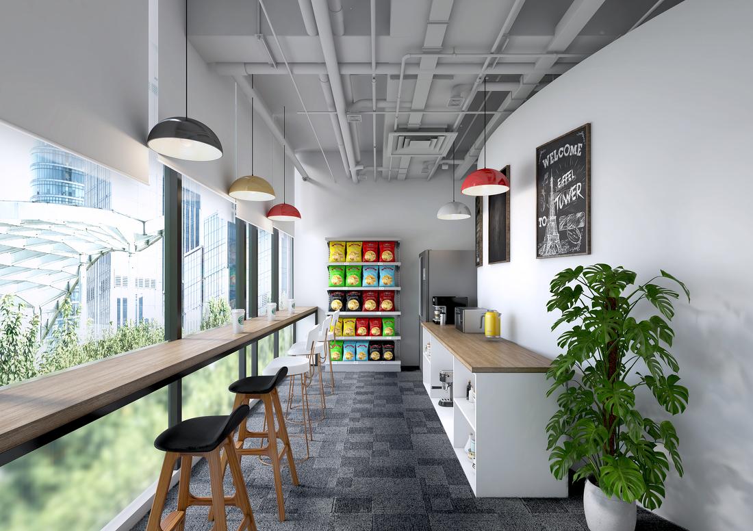 汉威国际工装创客空间——现代创意办公空间设计-66