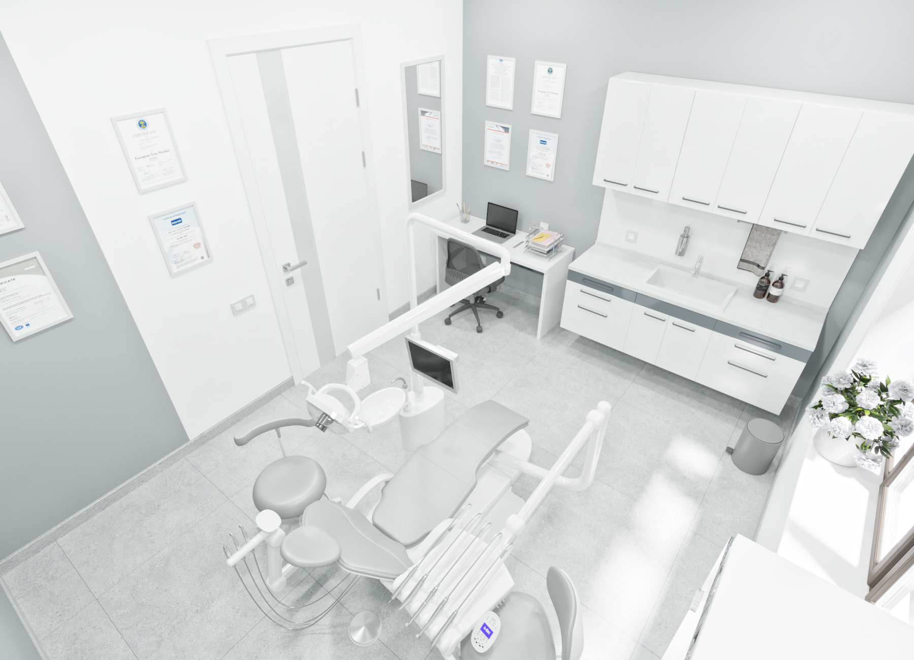 Dental Clinic - dental clinic interior design-13