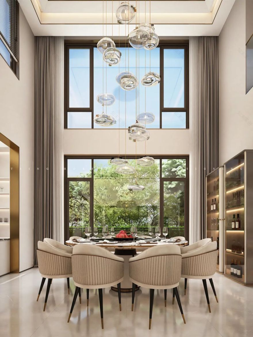 绿地国际生态城意式轻奢别墅丨陈哲梧设计团队-16