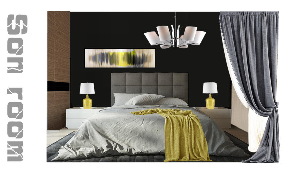 现代简约风格软装案例，黑白灰主调打造质感空间-4