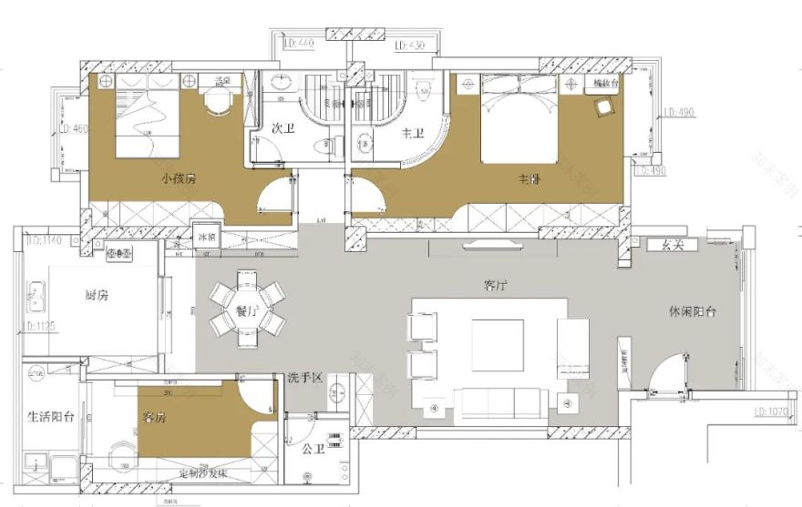 岁时从简 · 151㎡简约现代婚房设计丨中国潮州丨潮州市九木堂装饰设计有限公司-21