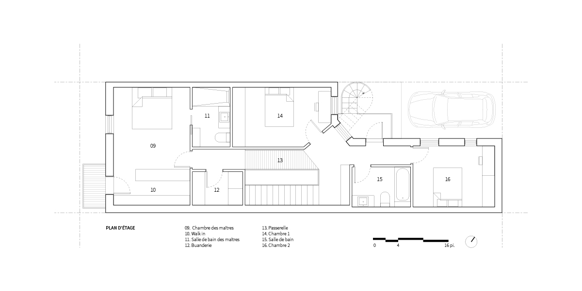 蒙特利尔 Plateau Mont·Royal 社区复式公寓改造-42