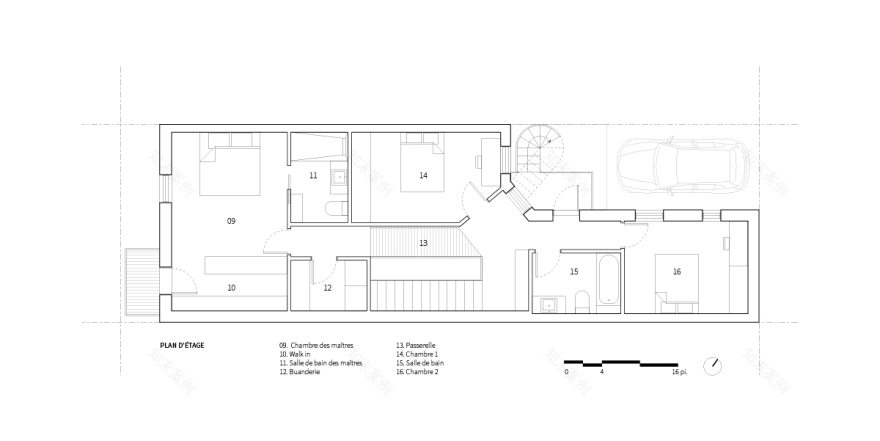 蒙特利尔 Plateau Mont·Royal 社区复式公寓改造-42