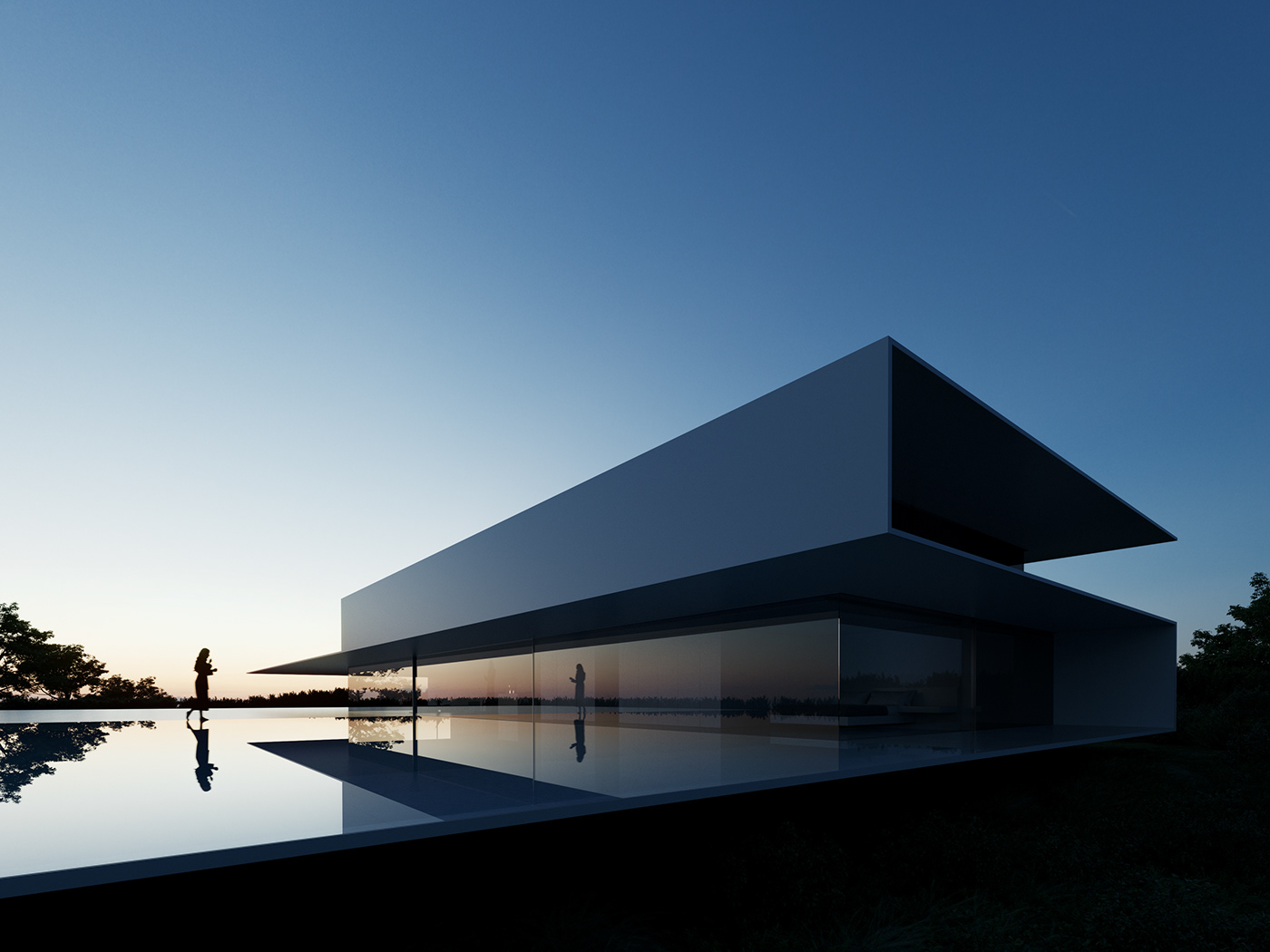 四个极简别墅设计-12