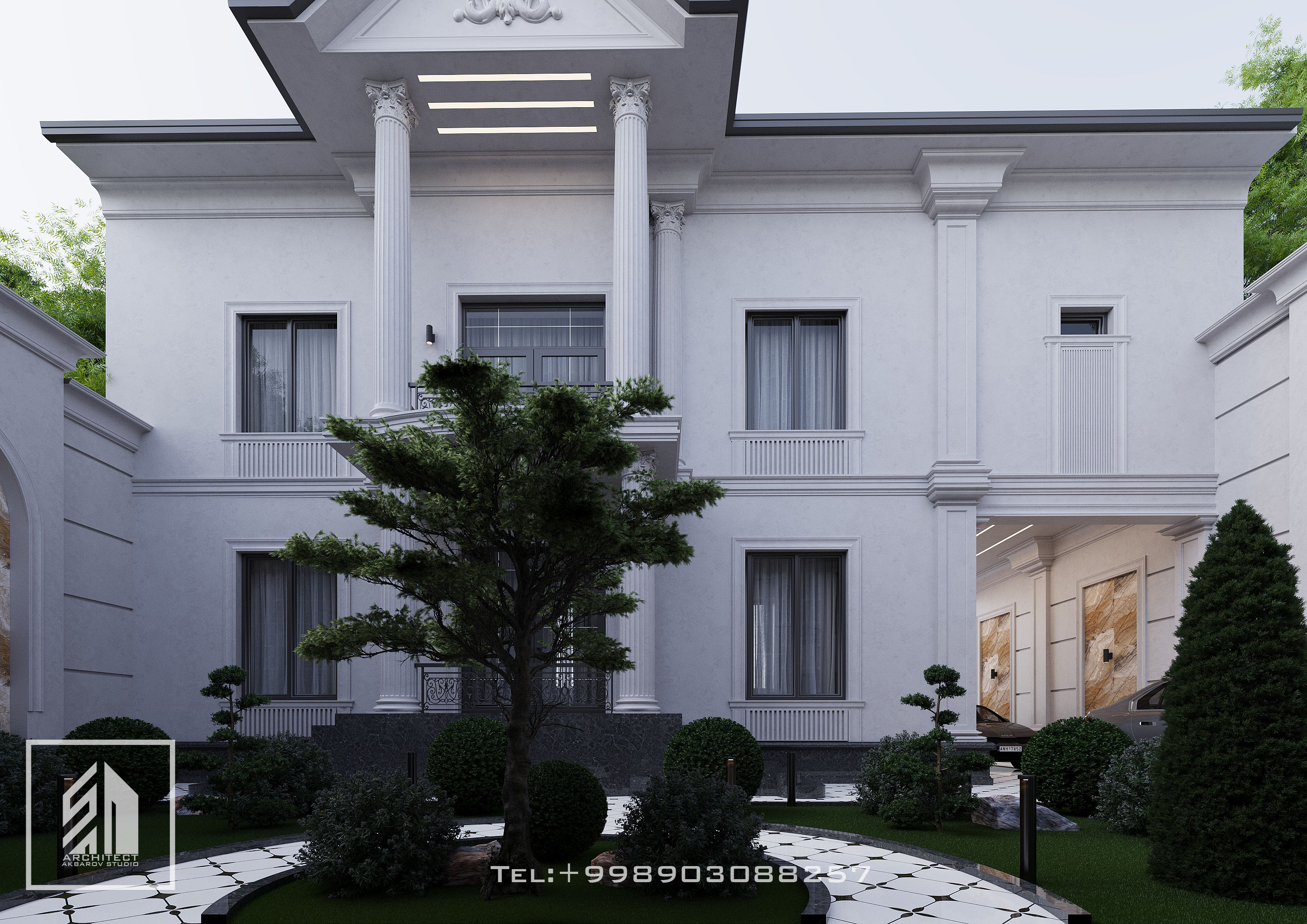Neoclassical exterior design-13