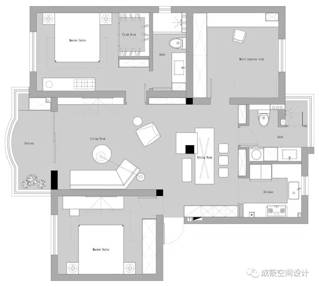 克莱因蓝装饰的现代简约风格室内设计丨中国上海丨成筱设计-33