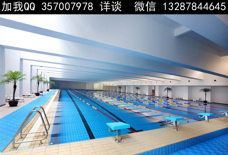 游泳馆设计案例效果图2-22