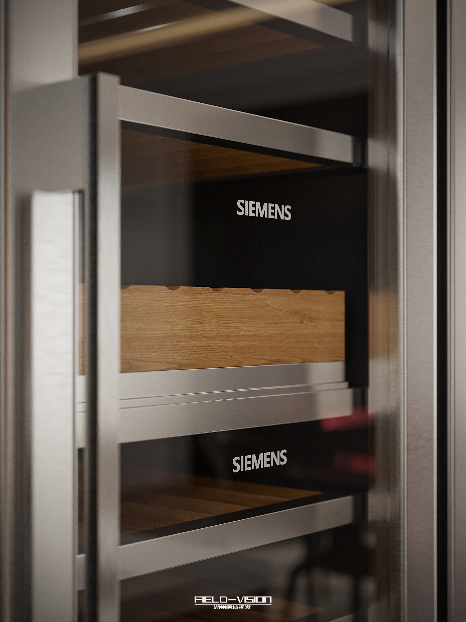 Corona渲染作品┃现代厨房-4