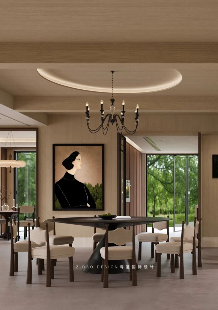 尊道新作|合肥『文一·塘溪津门』1000㎡折衷主义别墅,专治豪宅审美疲劳。-133