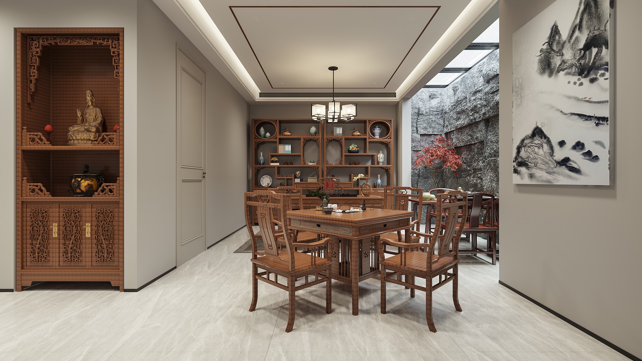 川古云筑丨300 平方简欧丨中国郑州丨川古云筑空间设计-14