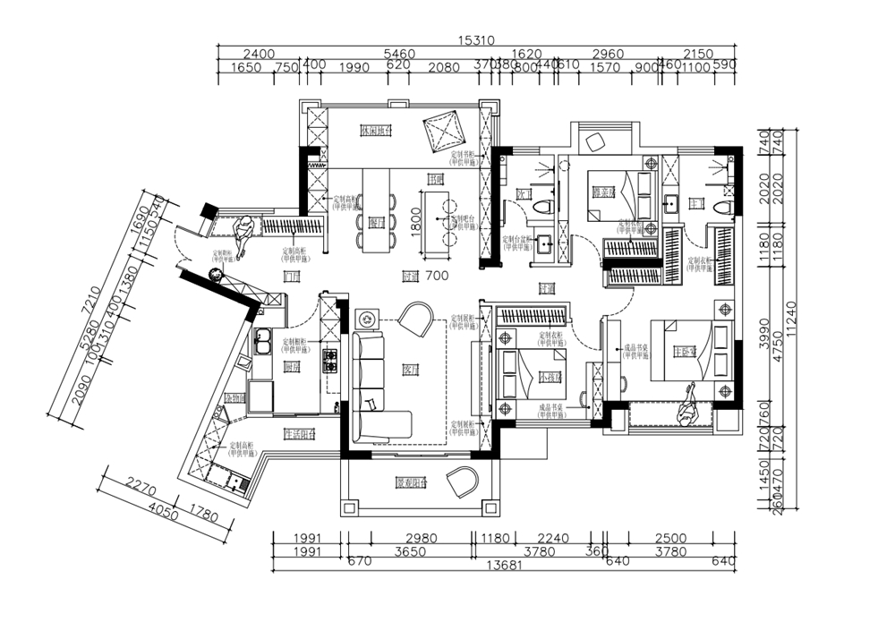 爱加西西里现代原木风装修案例丨中国重庆丨重庆俏业家装饰-14