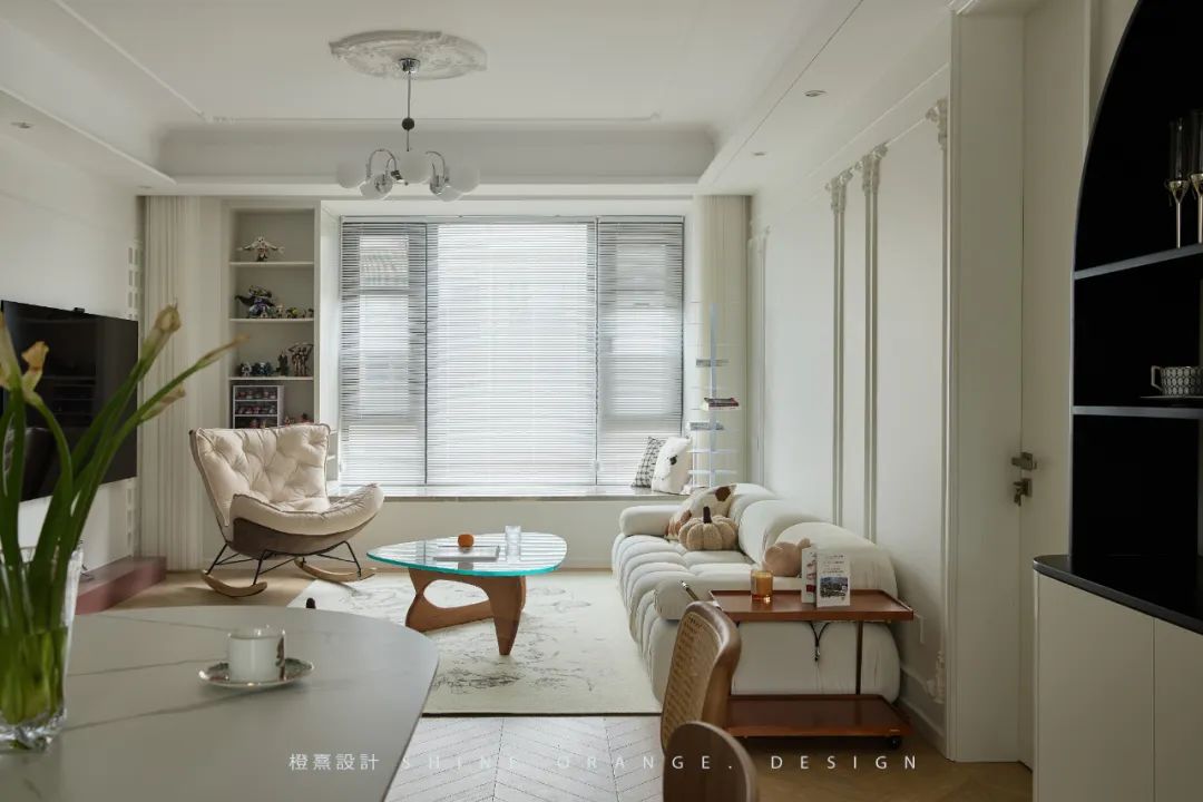 奶油系混搭风,打造130㎡优雅诗意家居空间丨中国宁波丨橙熹设计-43