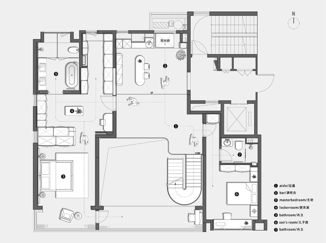 顶层复式丨中国温州丨里外空间设计-90