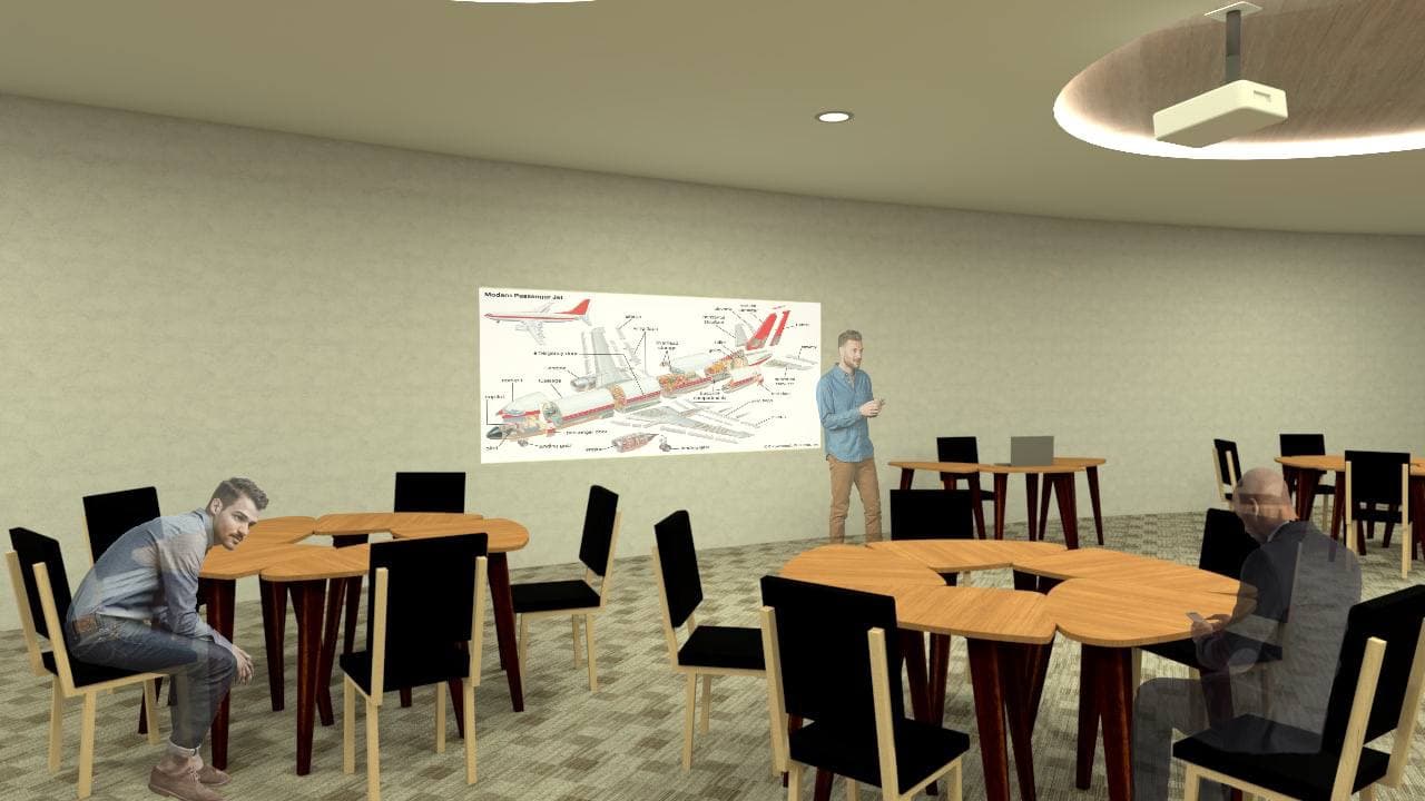 Temasek Aviation Academy 学生互动开放空间设计-8