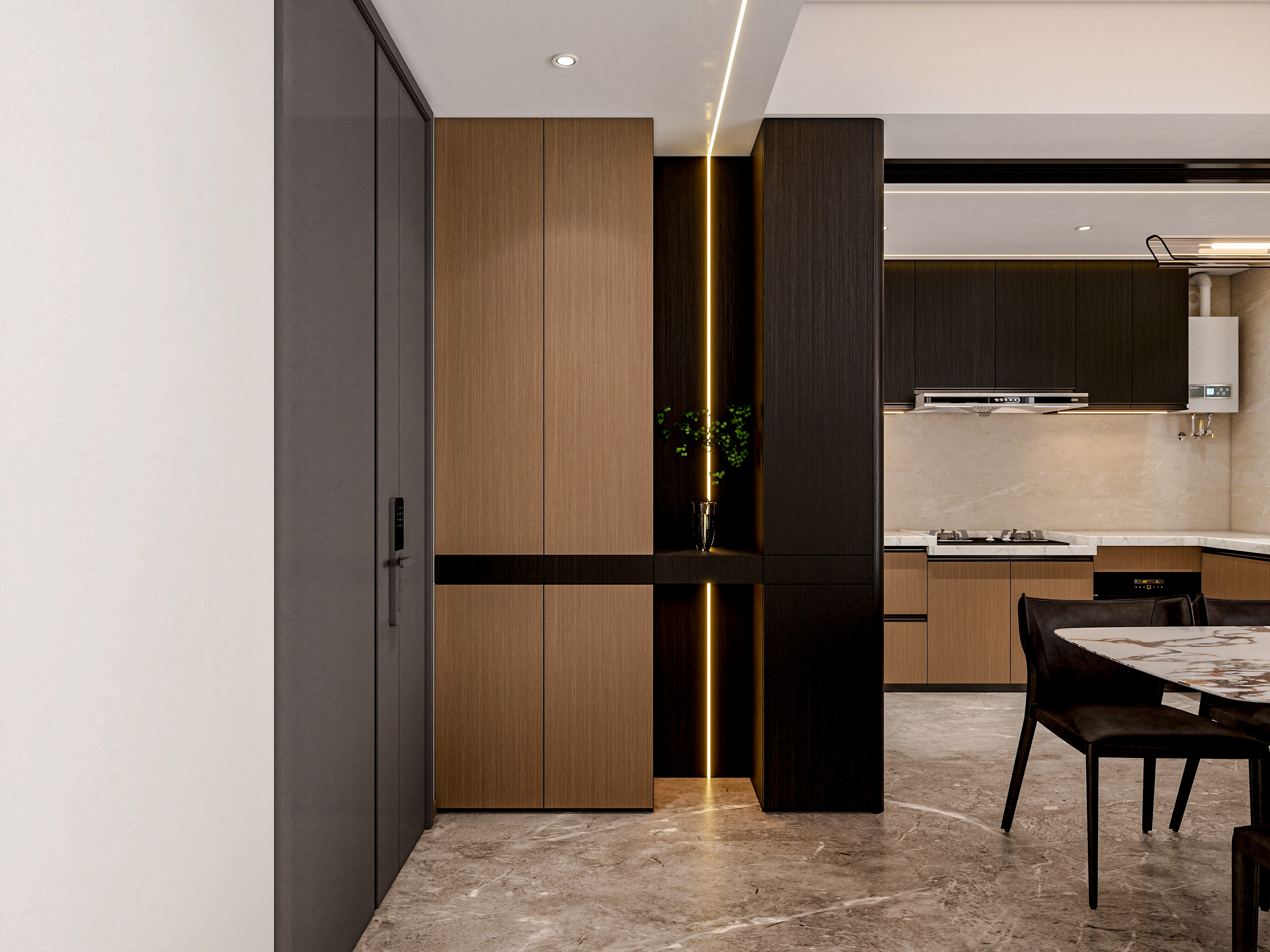 四川成都锦粼湖院二期（118平方意式极简三居室）-24