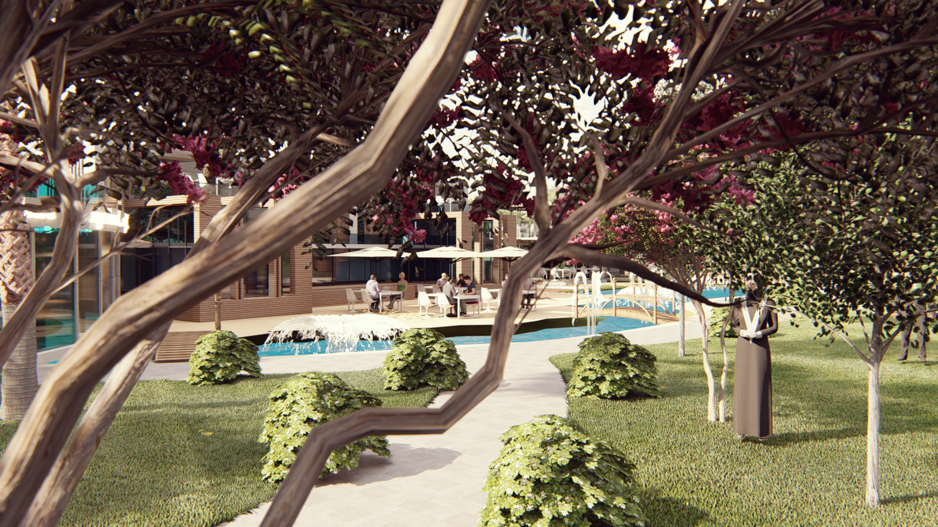 food court , shops & bank design-34