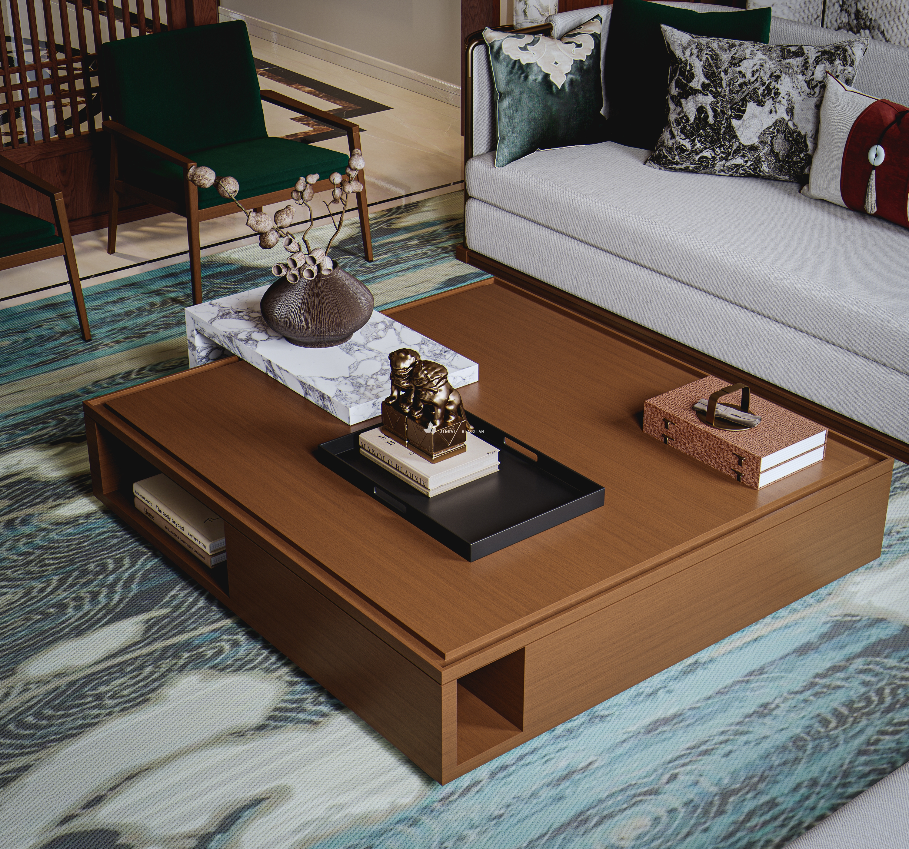 岁寒，然后知松柏之后凋也。(新中式风格)-6