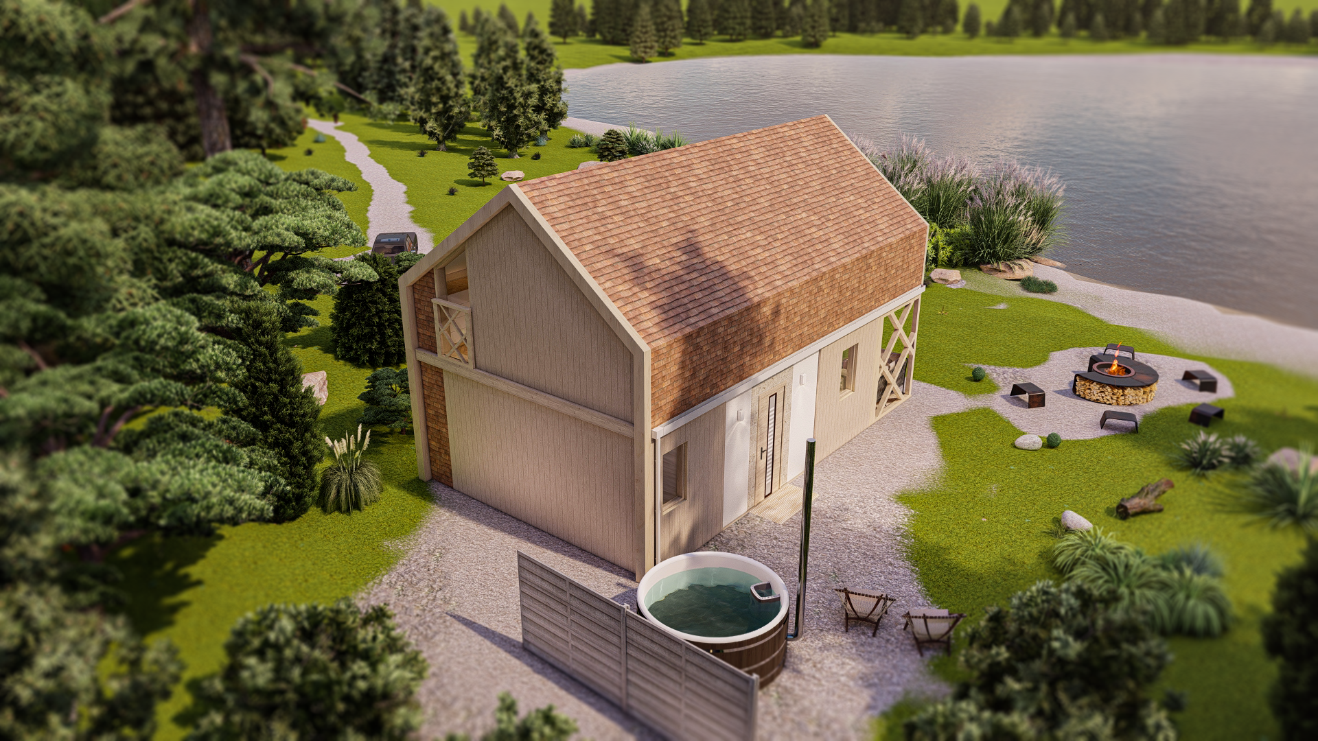 Alpine Style House Bungalow Chalet-17