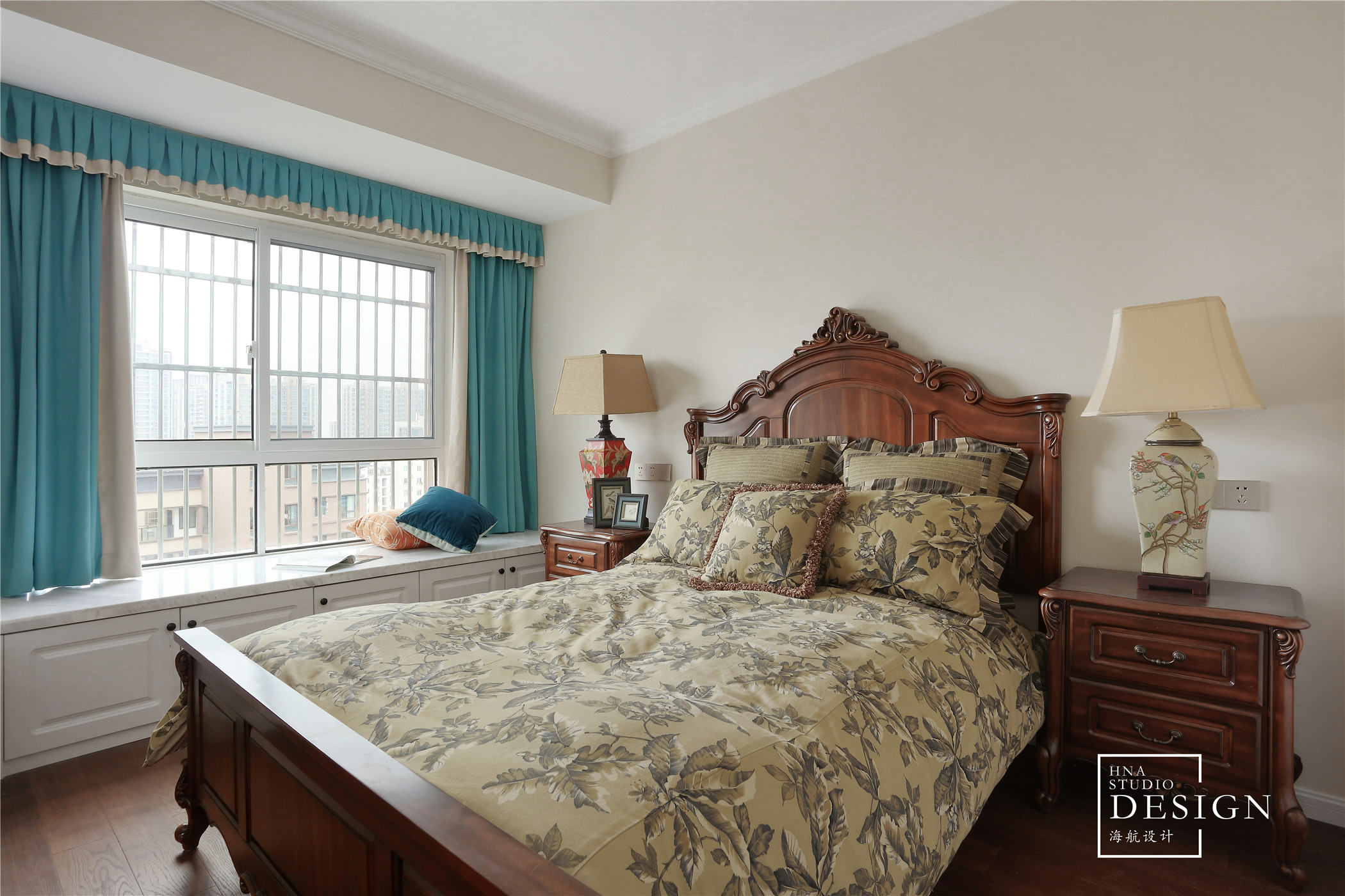 青建鼎都◣秋◥89平美式风格-27