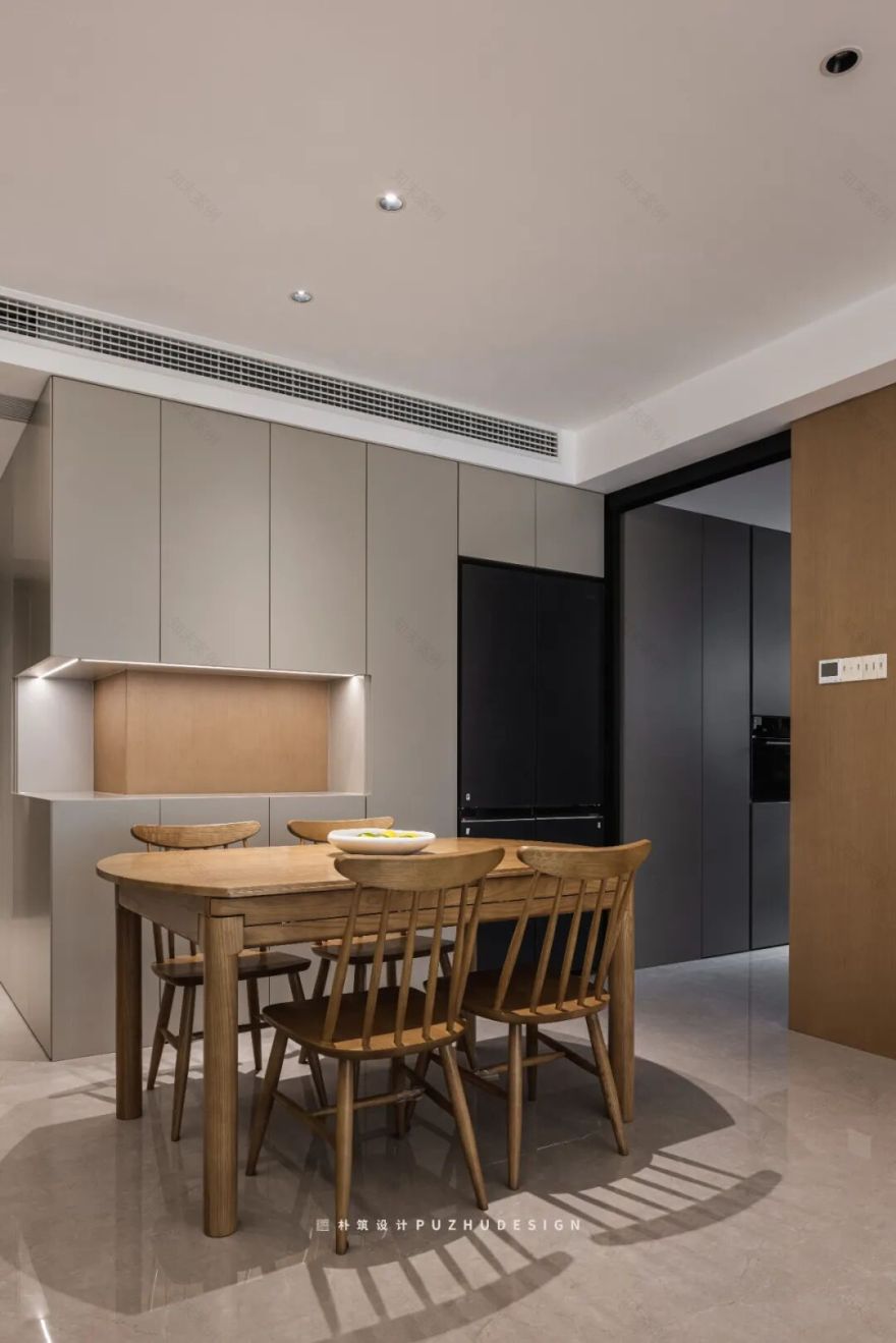 PUZHU朴筑设计|温馨奶咖色,现代奶油风-59