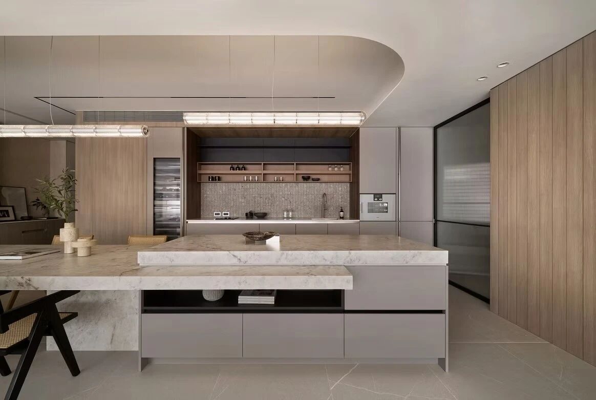 以大地色系与极简语言,构筑155平弹性功能丨中国台中丨新橙设计-47