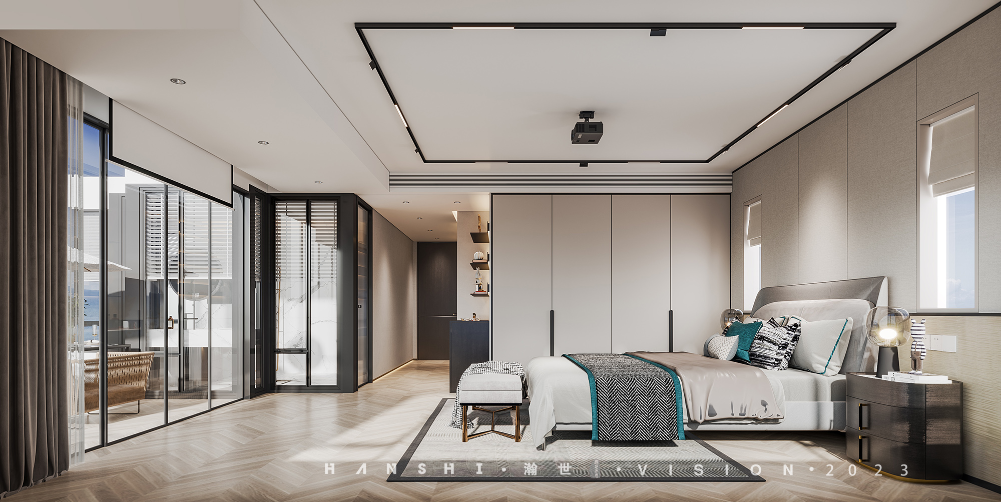 现代轻奢别墅-瀚世表现-4