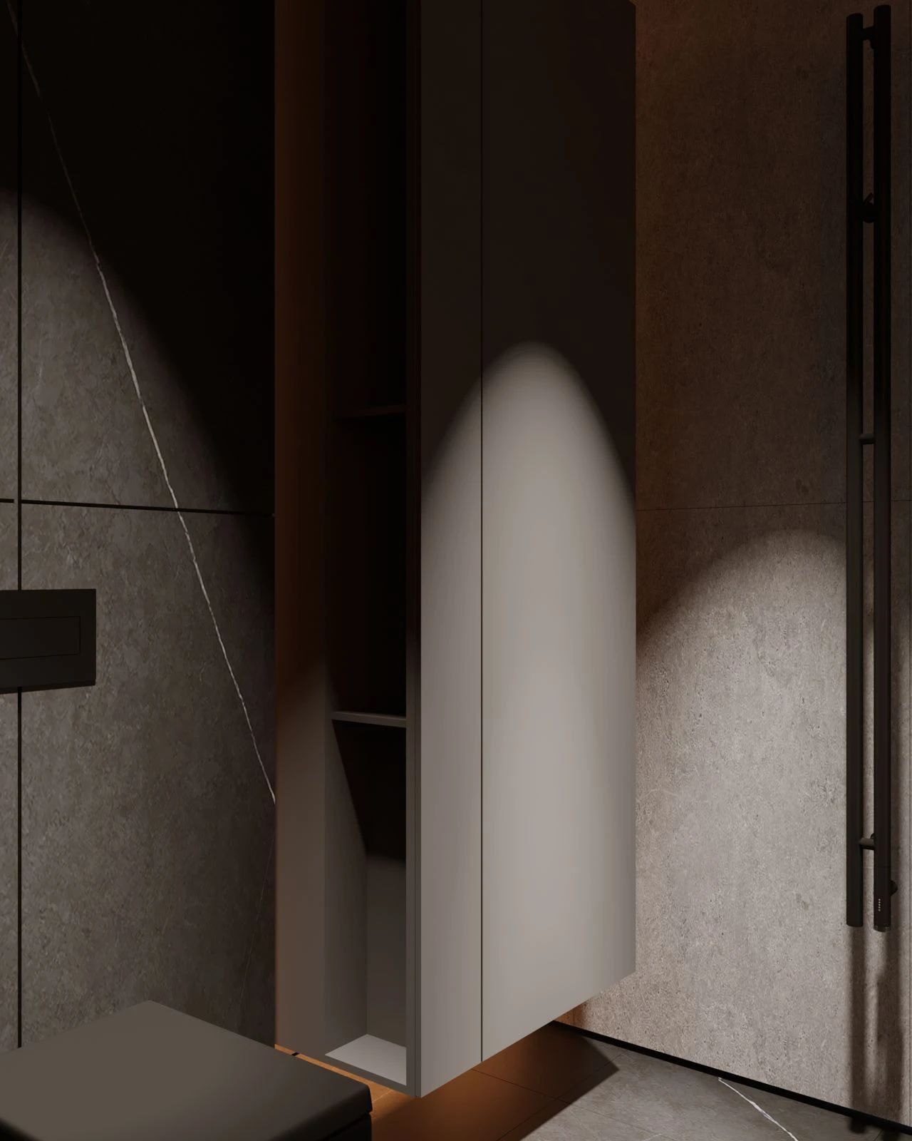 97㎡黑色调公寓设计-41