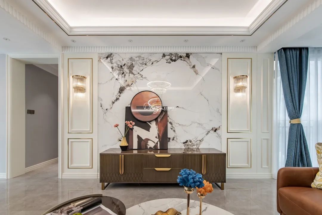 远洋青云府欧式轻奢风格设计丨紫苹果装饰集团-27