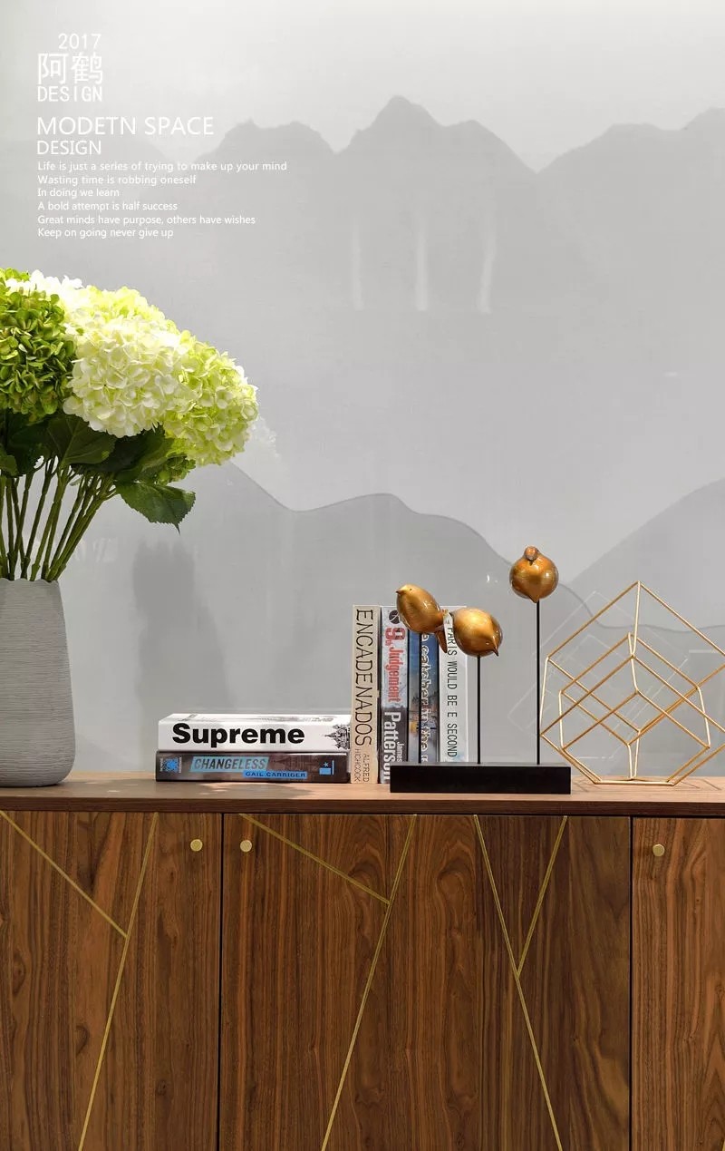 客厅中间的一堵墙竟然是电视机绝佳的摆放位置？| 阿鹤设计-1