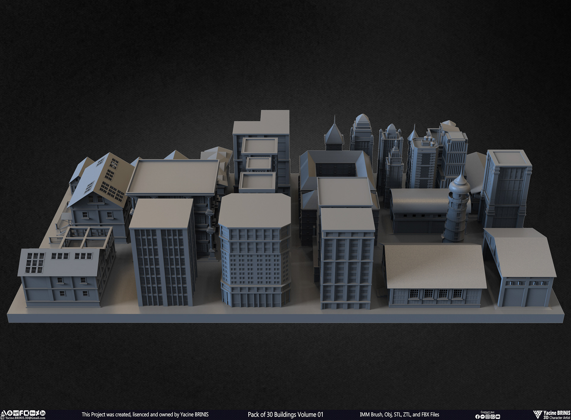 30 座建筑模型包丨Yacine BRINIS-33