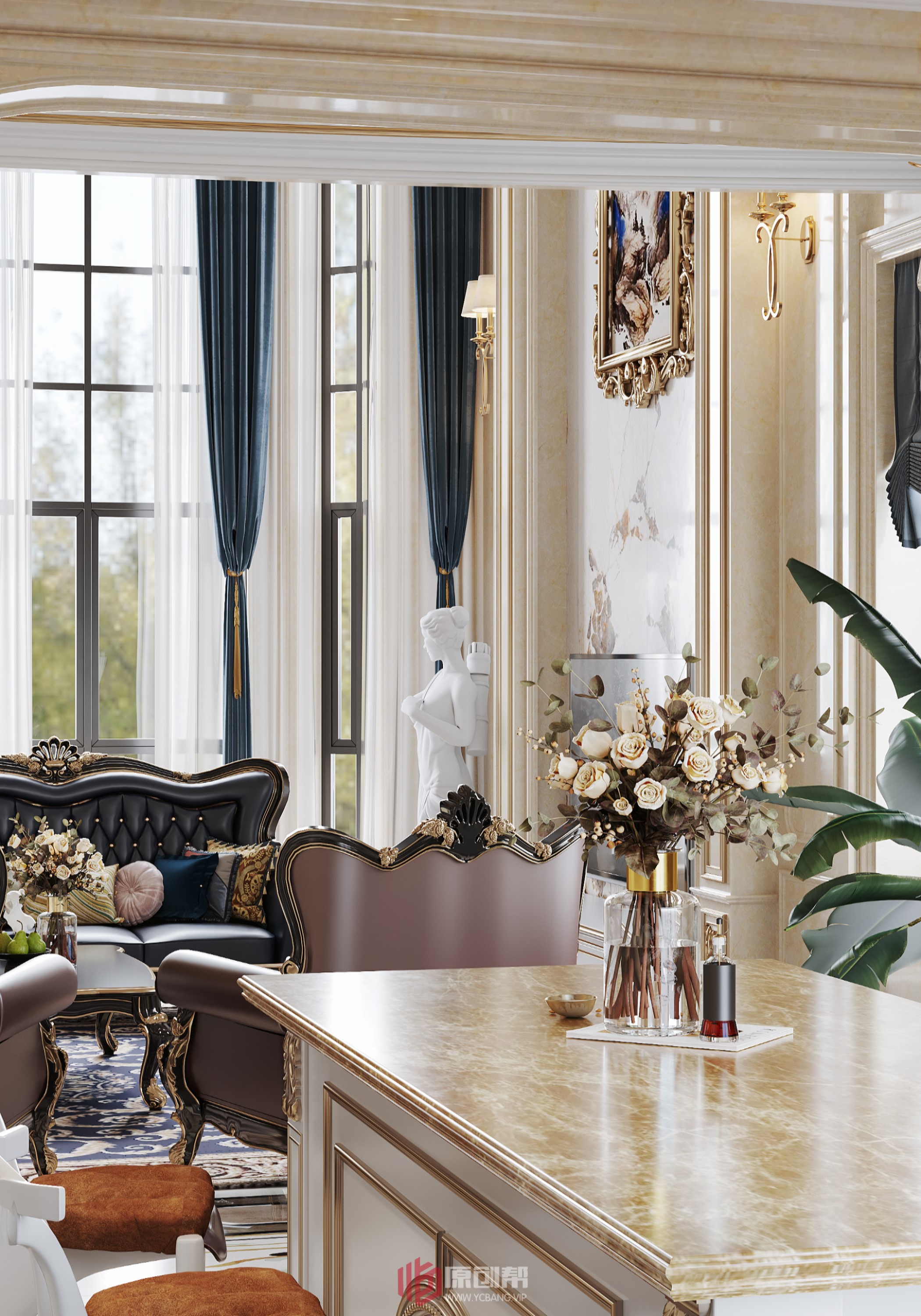 古典美式别墅设计丨名家设计-15