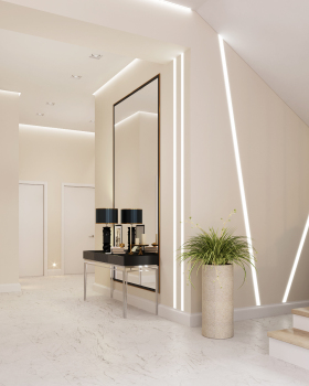 3D визуализация холла в доме