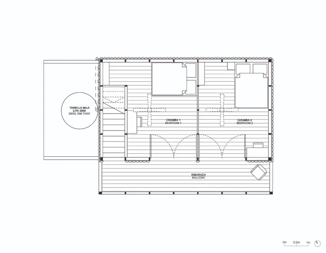 竹农场自建 79 m²办公室丨坦桑尼亚-7