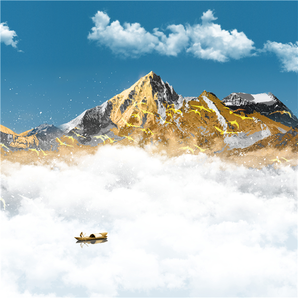 轻奢风 三联组合软装挂画-10