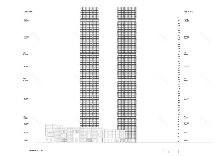 Raffles City The Bund 办公建筑设计丨中国上海丨Pelli Clarke & Partners-62