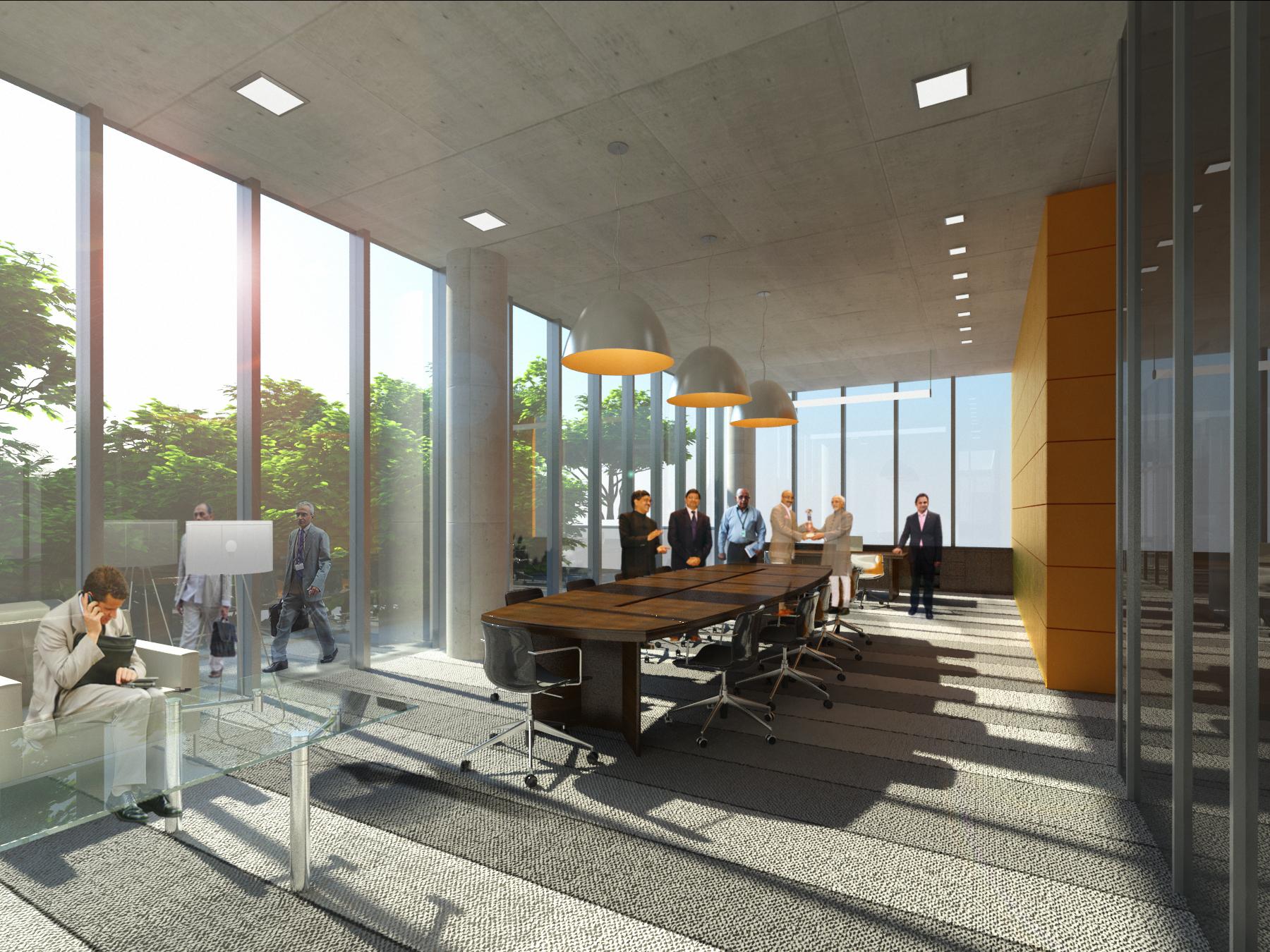 绿色雕塑双塔 · 农村电力公司总部-24