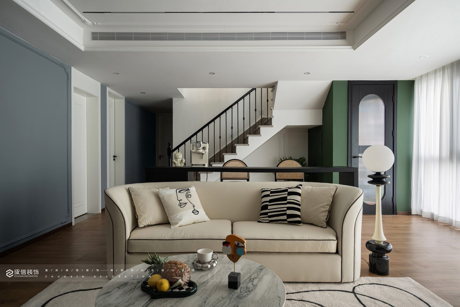 230 平美式混搭之家丨琢信装饰-4