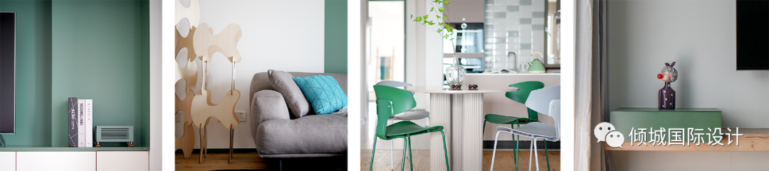 北欧小生活 · 绿色精致空间设计丨倾城国际设计-7