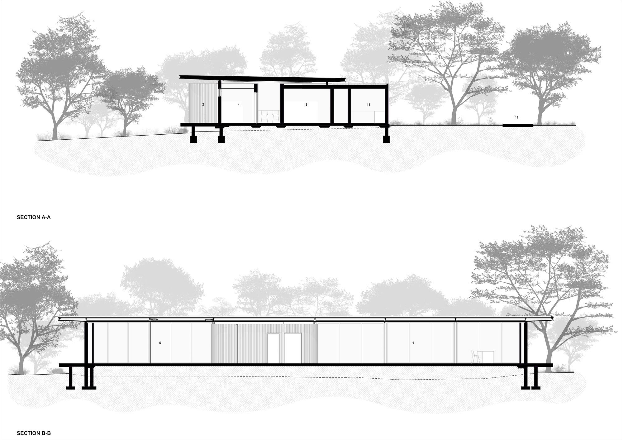 森林俱乐部会所丨南非丨Bloc Architects-31