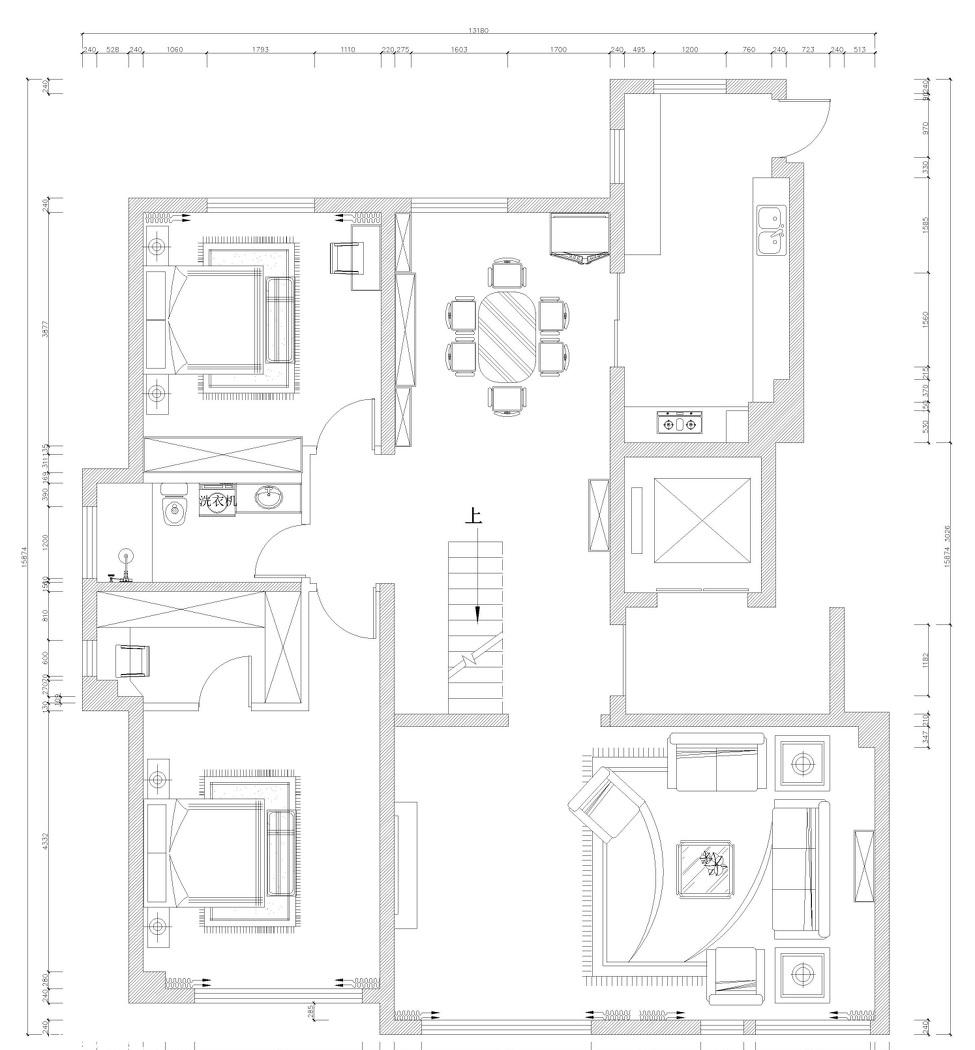 巨华紫光园美式风格样板间-0