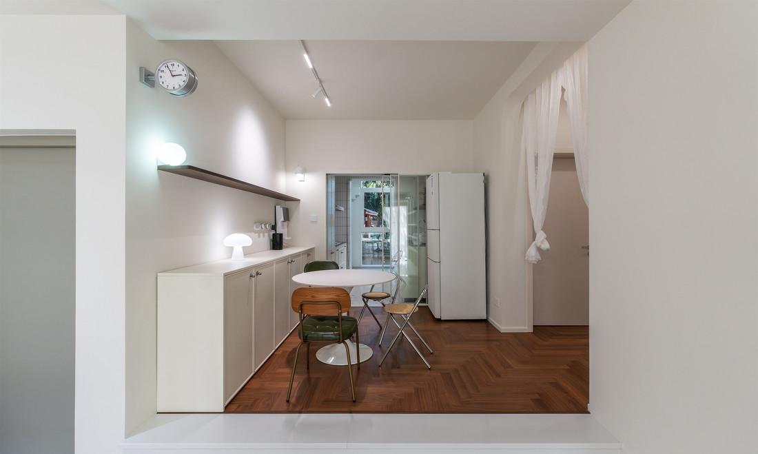 奶油复古风二居室-21