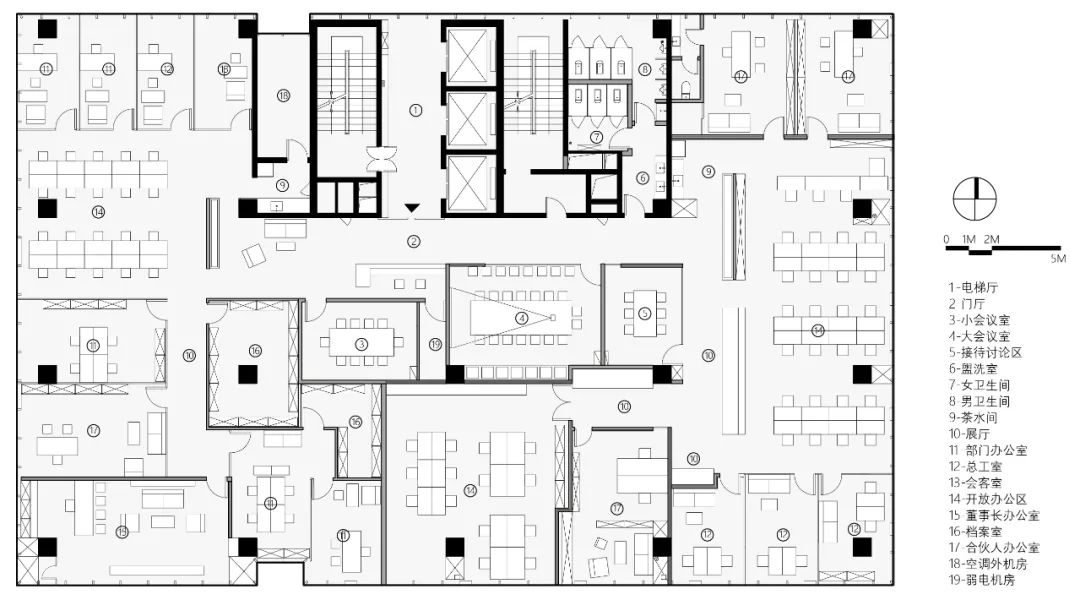 高升星光写字楼办公室设计 | 空间通透，功能丰富-68