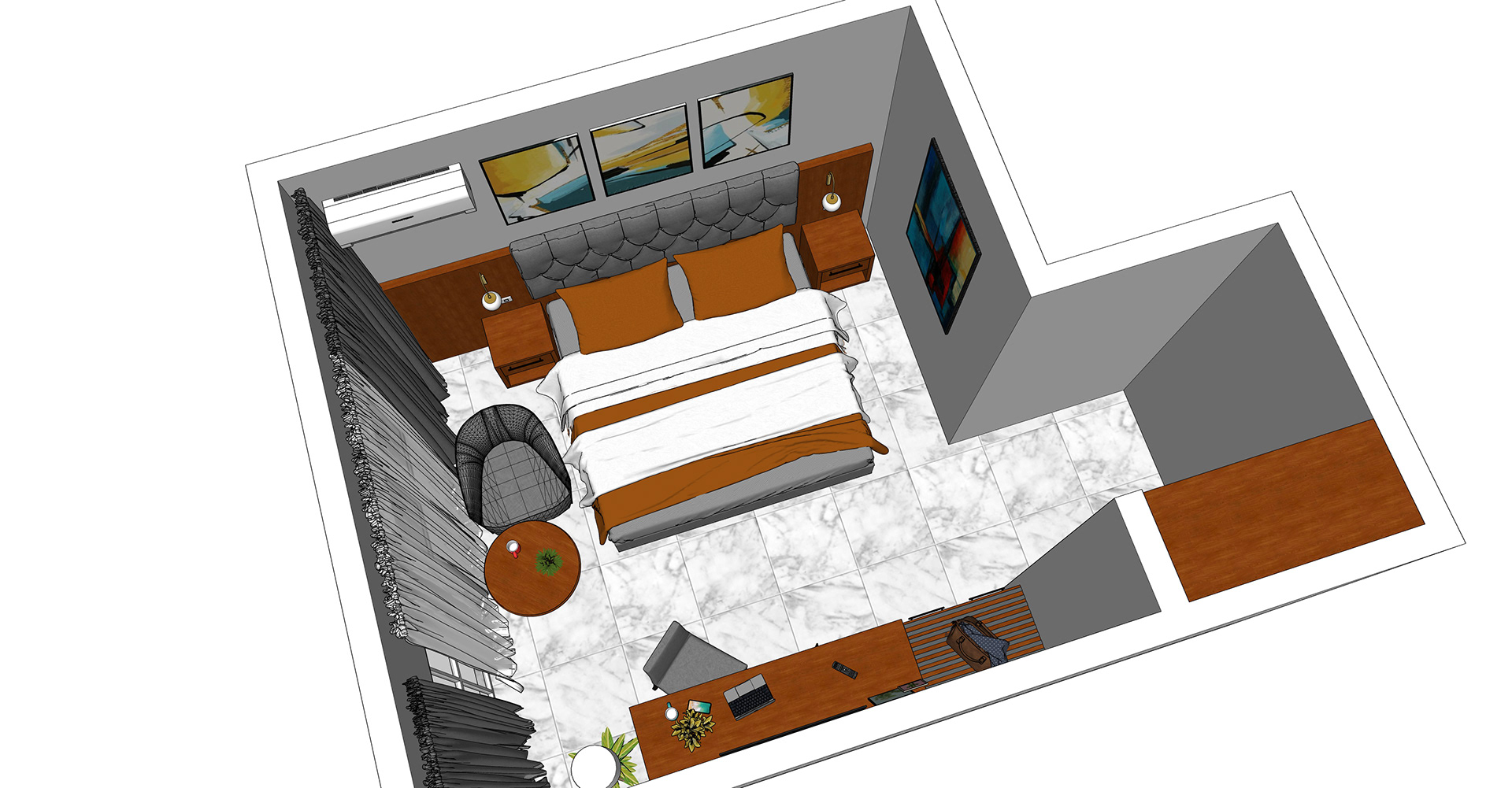 Bedroom design (Interior)-7