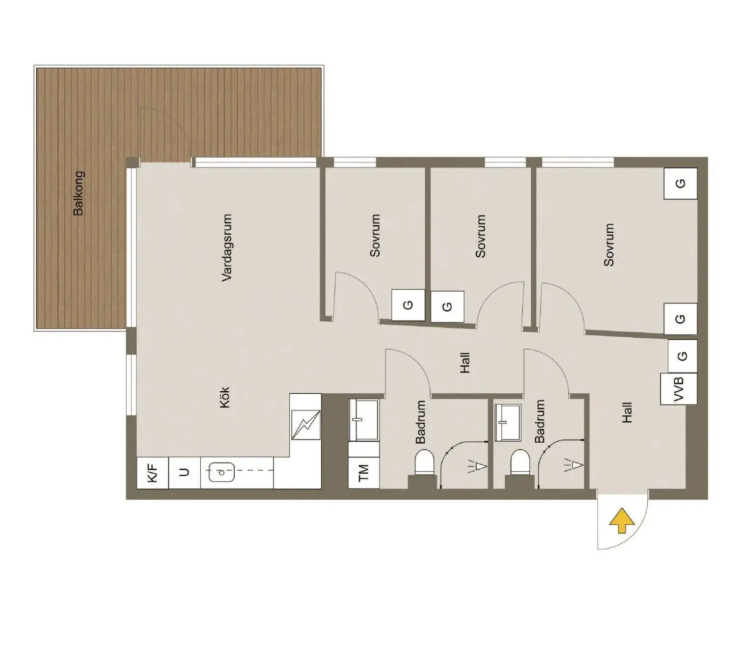瑞典 63m2 小户型公寓的暗色调设计魅力-15