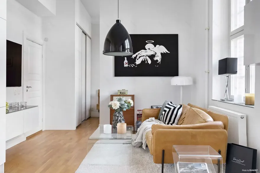 无门卧室设计,39m2 一居室焕发新活力-4