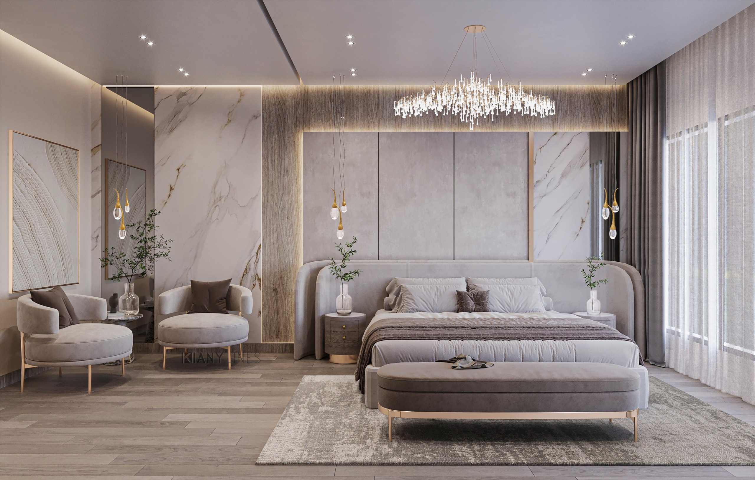 Luxurious Master Bedroom-0