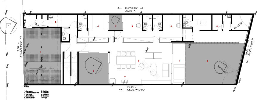 巴西圣保罗城市山林中的线性住宅设计-31