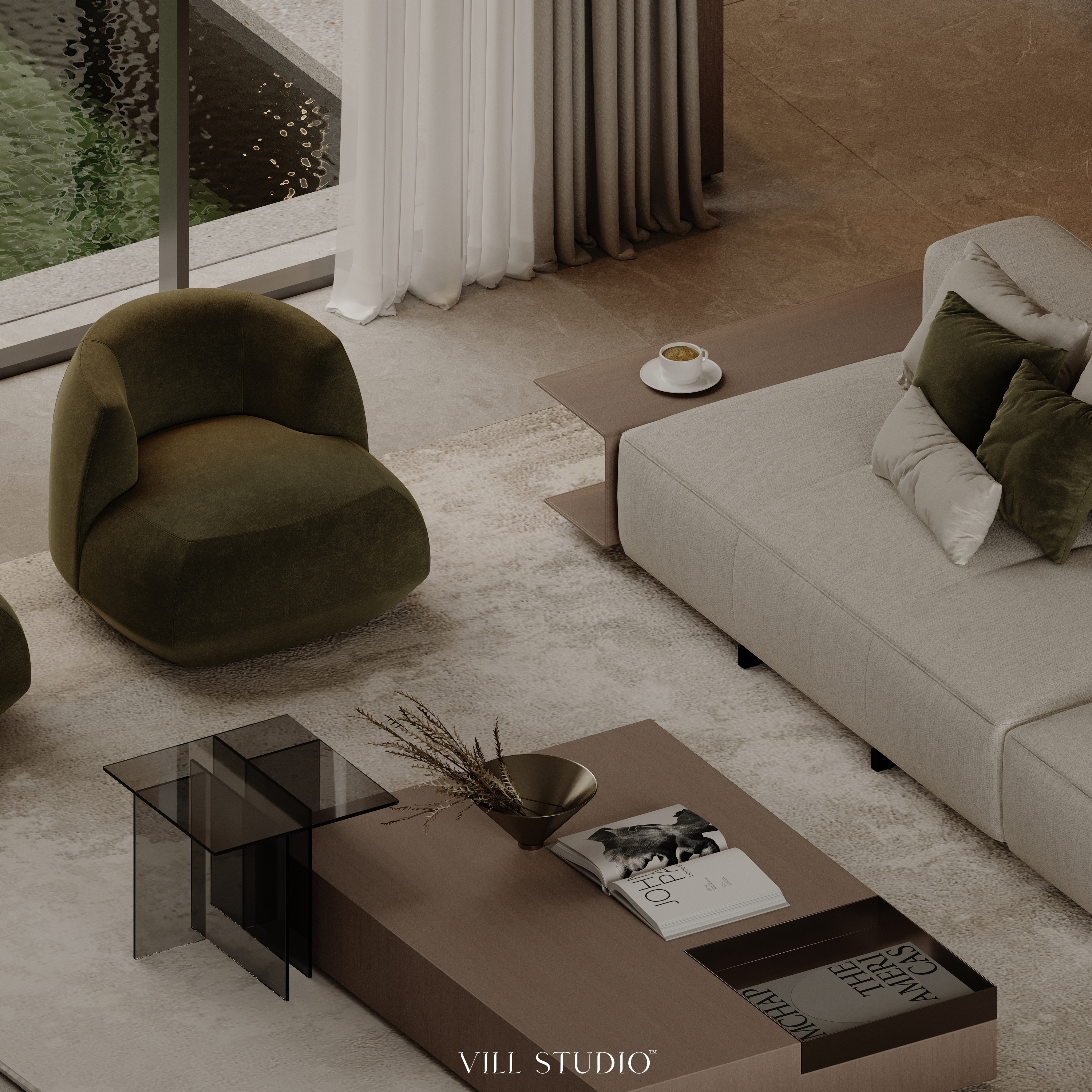 MODERN LIVING - DINING INTERIOR DESIGN | KSA-12