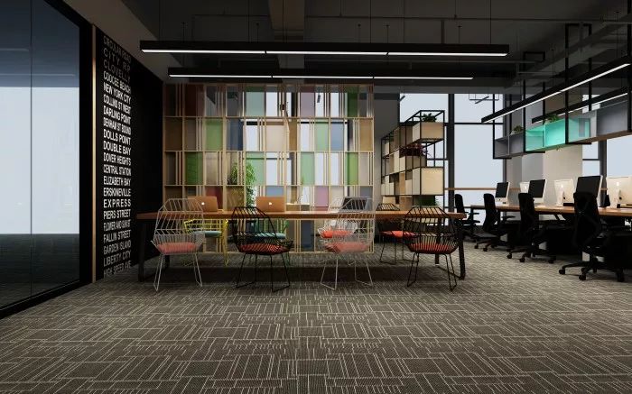 新之航传媒济南总部工业风办公设计-4