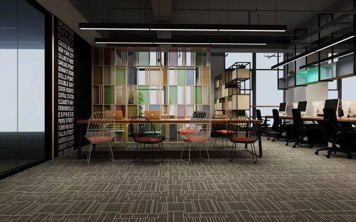 新之航传媒济南总部工业风办公设计-4